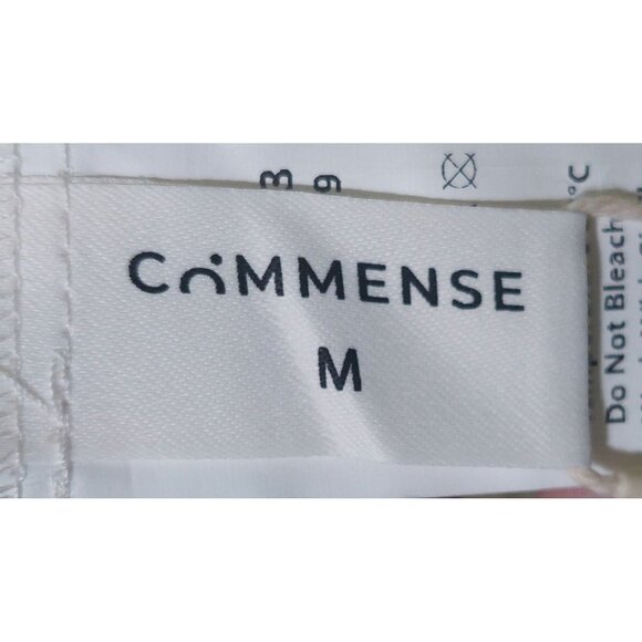 NWT Commense Beach-Themed Linen Blend Maxi Dress~Pockets~Tie-Back Design~Medium - Picture 3 of 8